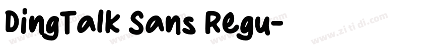 DingTalk Sans Regu字体转换